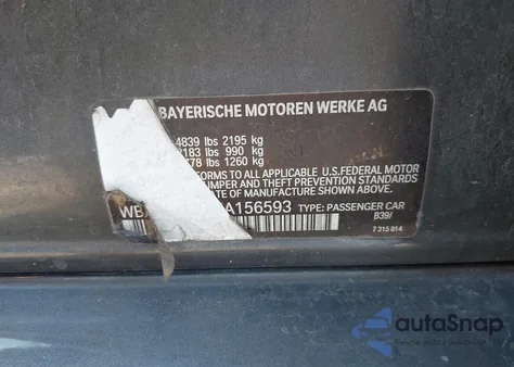 2017 BMW 330E Iperformance from USA, damaged, VIN WBA8E1C34HA156593